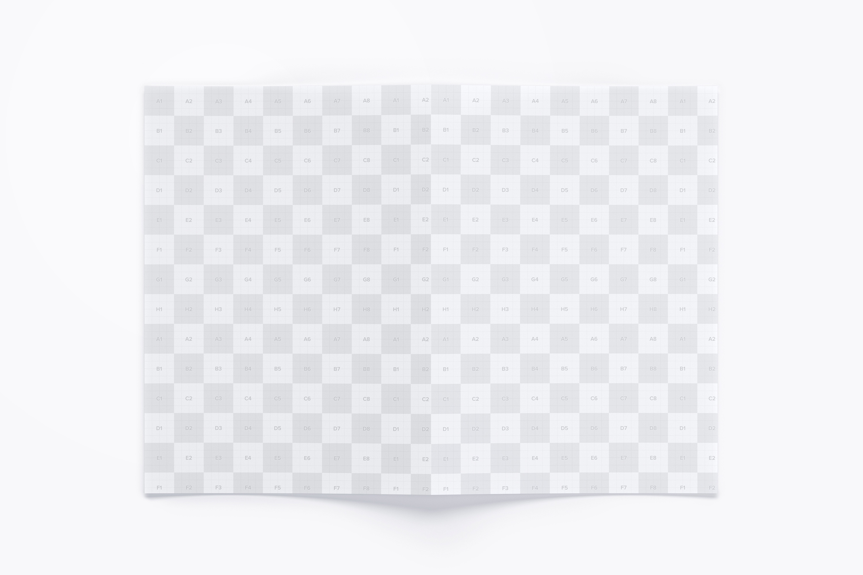 A3大小对折页传单设计展开效果图样机02 A3 Bi Fold Brochure Mockup 02插图(2)