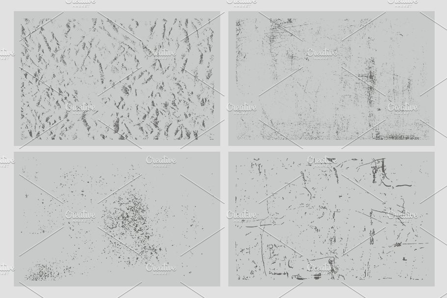 20款手工制作油墨印刷复印效果纹理＆PS笔刷 20 Grunge & Grimey Textures – VES06插图(1)