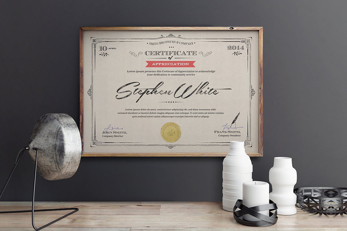 多用途文凭证书/授权证书模板 Multipurpose Certificates III插图