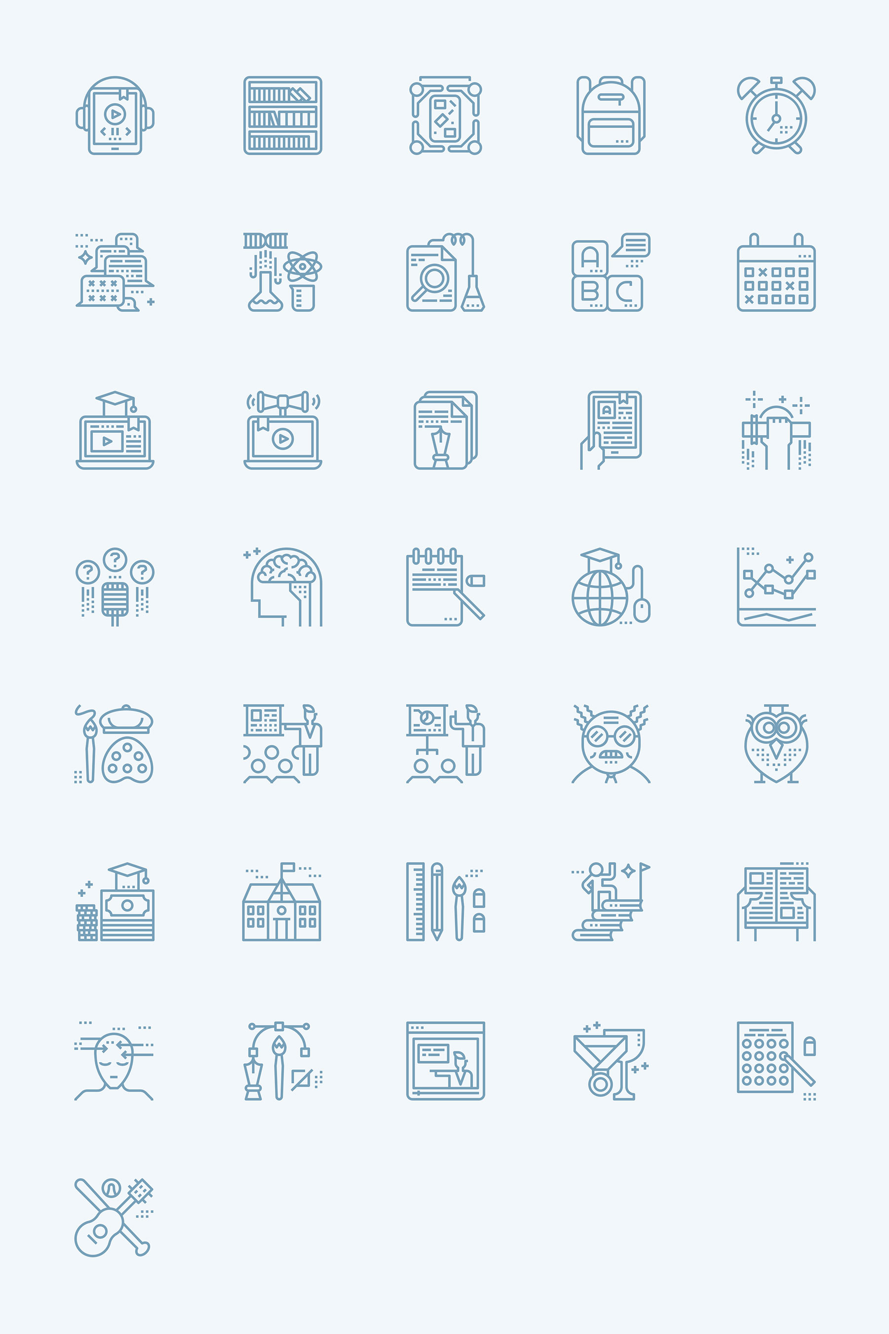 36 枚校园元素图标