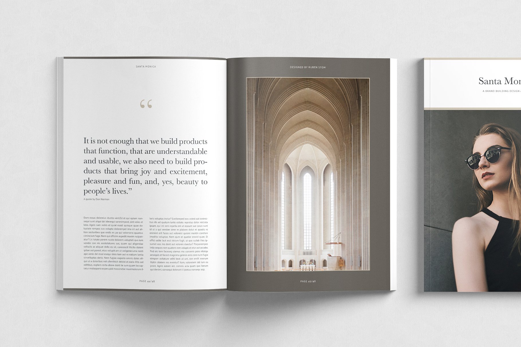 精美杂志模板 Santa Monica Magazine Template插图(7)