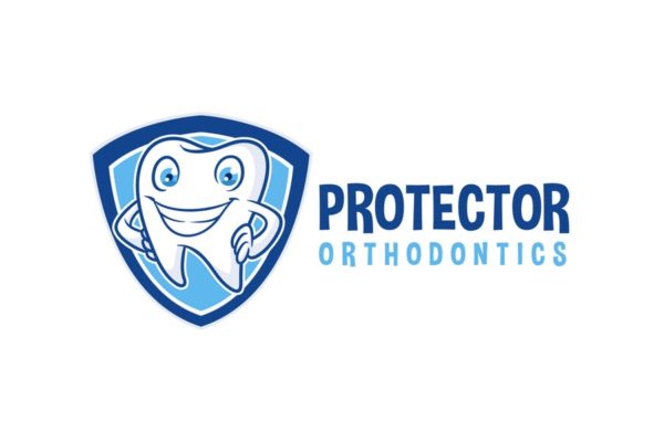 牙齿护理品牌Logo设计模板素材 Tooth Protector – Dental Character Mascot Logo