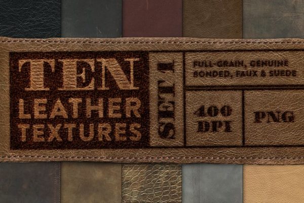 10款真皮纹理背景合集（1） 10 Leather Textures – Set 1