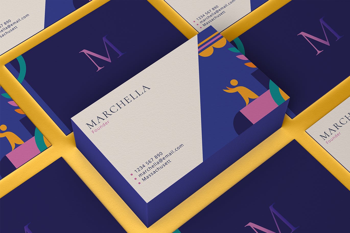 色彩缤纷企业名片模板v03 Business Card v.03插图(3)