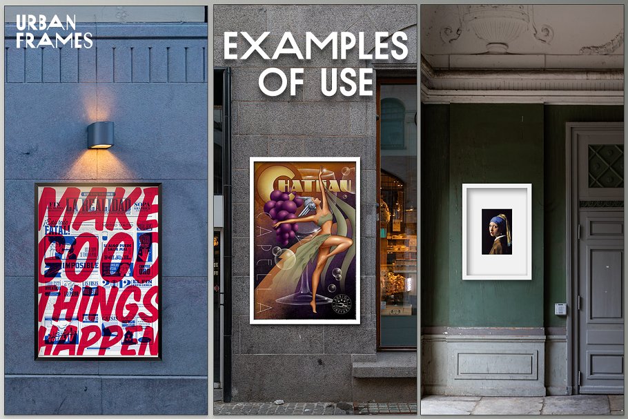 城市海报艺术品广告样机模板合集 Urban Frames插图(3)