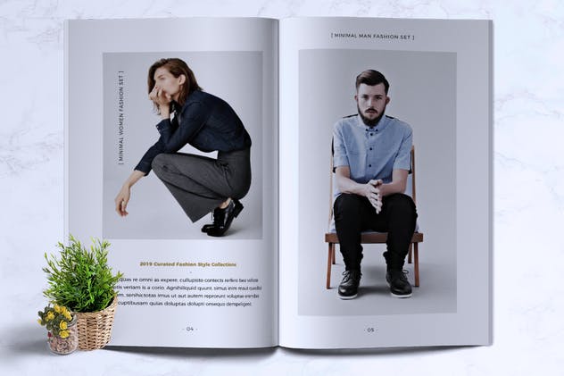 时装品牌新品目录产品画册素材库精选Lookbook设计模板 MILENIA Fashion Lookbook插图(2)