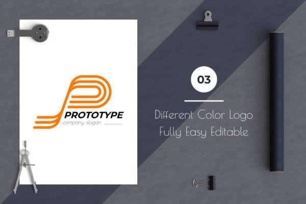 原型设计主题创意图形Logo设计素材库精选模板 Prototype Creative Logo Template