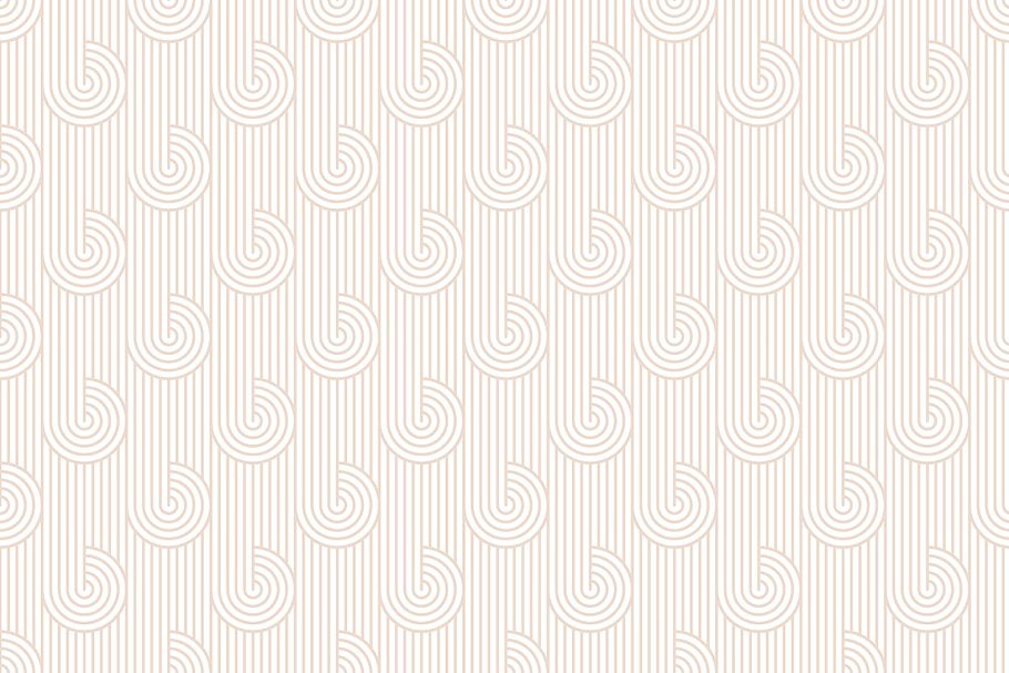 曲线线条几何图形花样素材 Winding Seamless Patterns. Set 2插图(2)