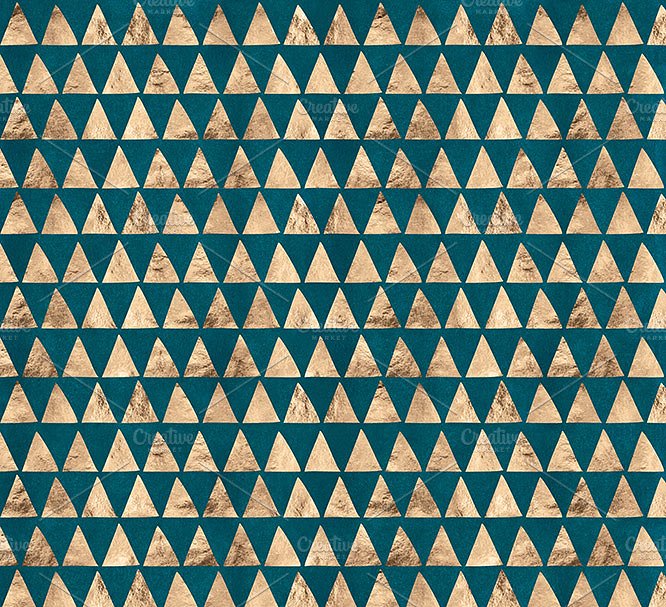 温暖金箔色调几何图案纹理 Ancient Geometric Gold & Textures插图(1)