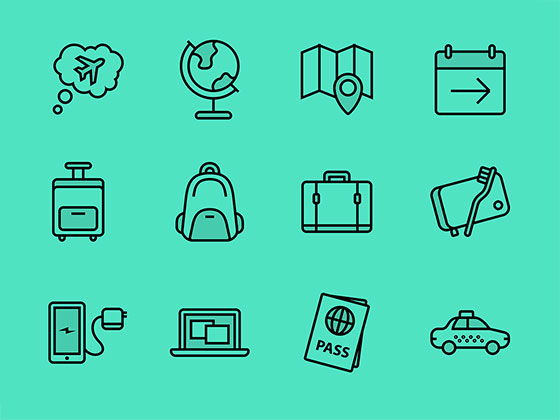 航行旅游图标集素材之家精选sketch素材