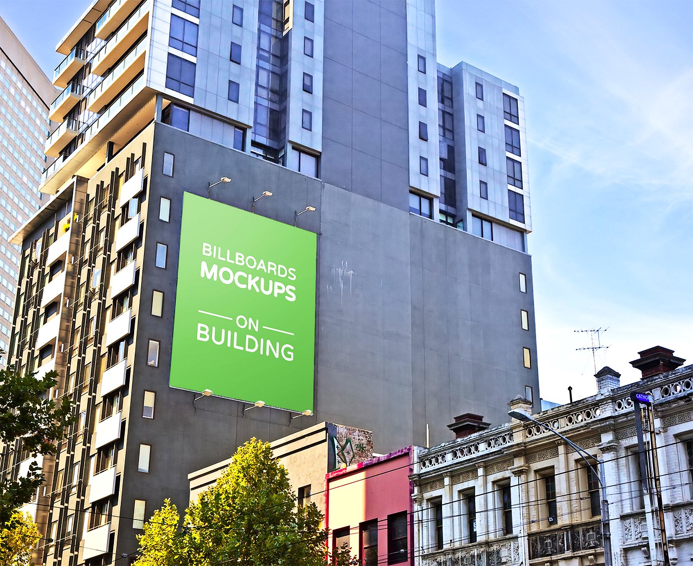 建筑物的广告牌样机展示模型mockups插图(12)