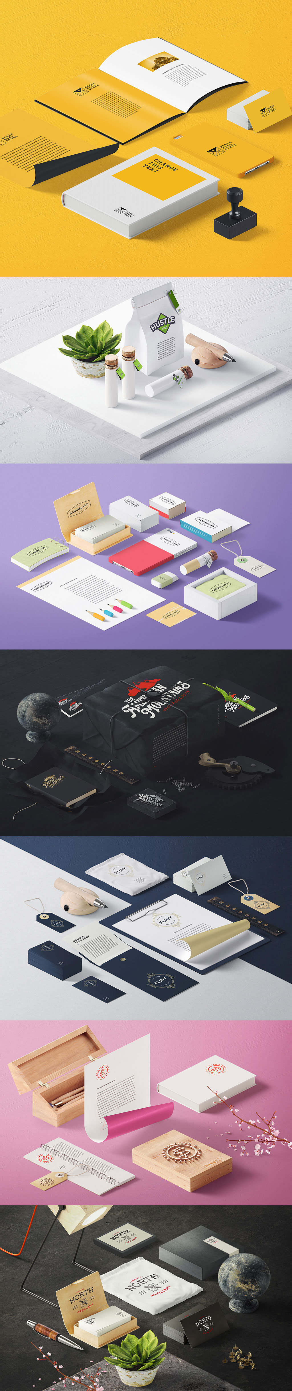 高品质的VI设计展示模型MOCKUP套装下载(PSD,10GB,完整版)