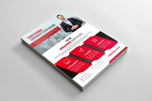 企业招商企业宣传海报模板 Corporate Flyer插图(2)