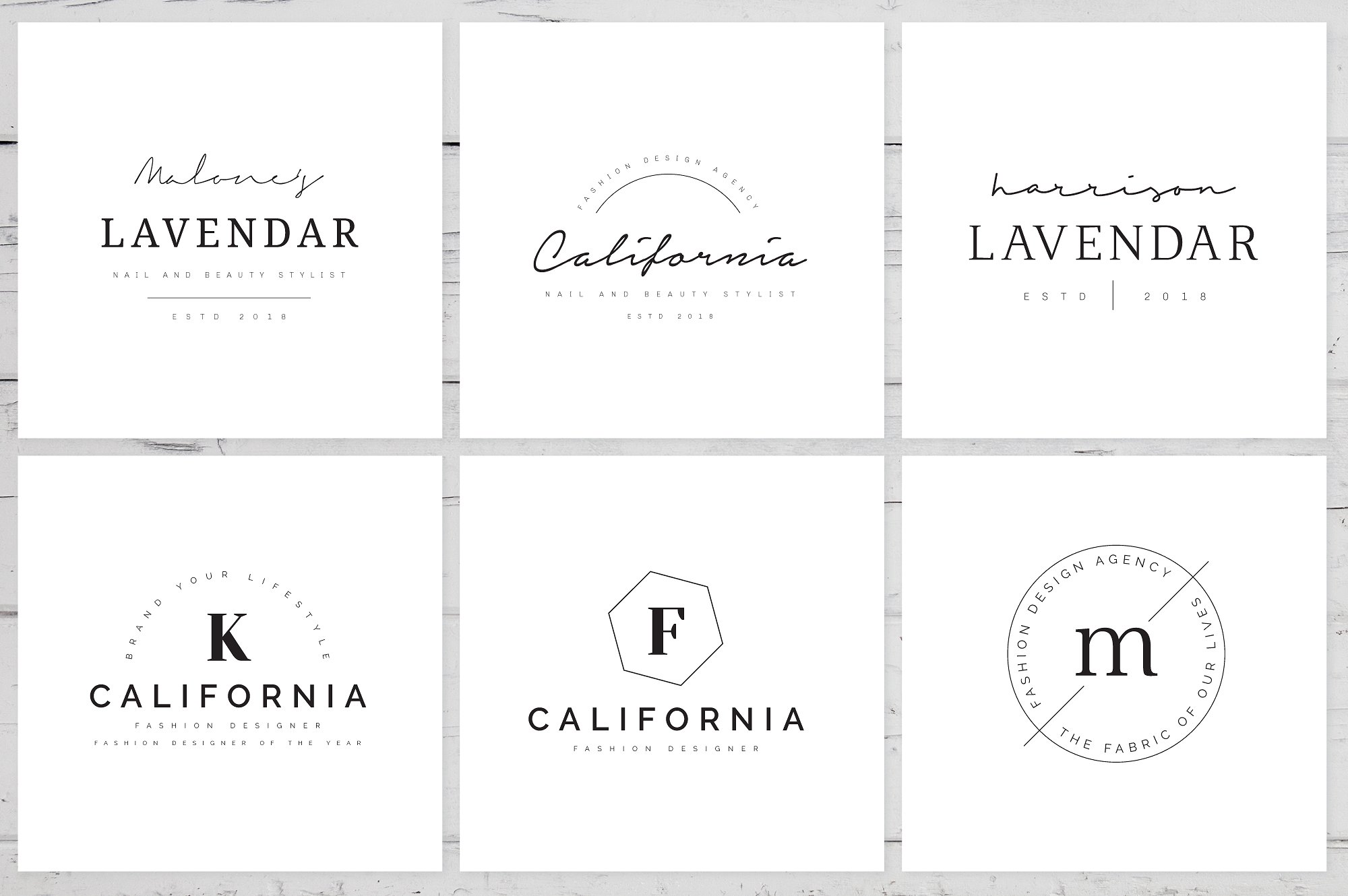 时尚简约的预制标志LOGO模板插图(2)