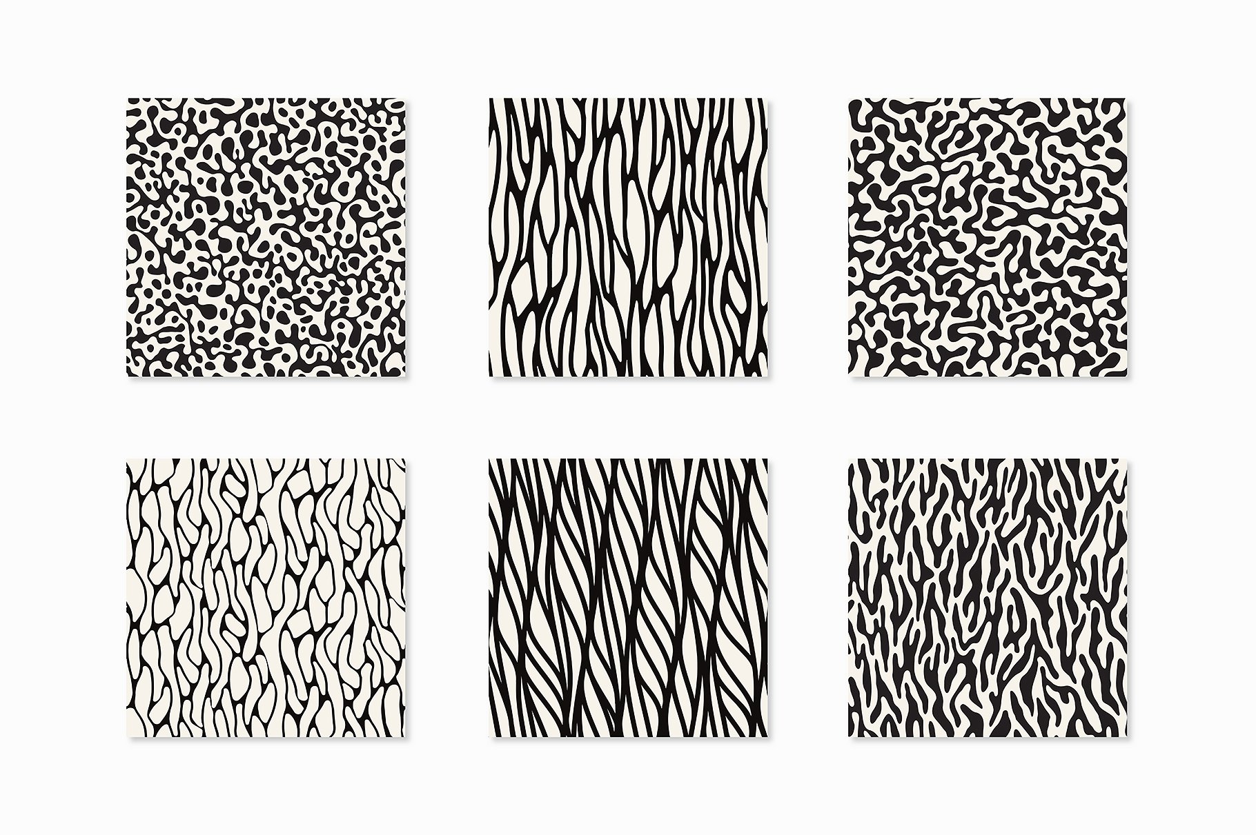 奶牛斑点无缝图案纹理 Spotted Seamless Patterns Set插图(2)