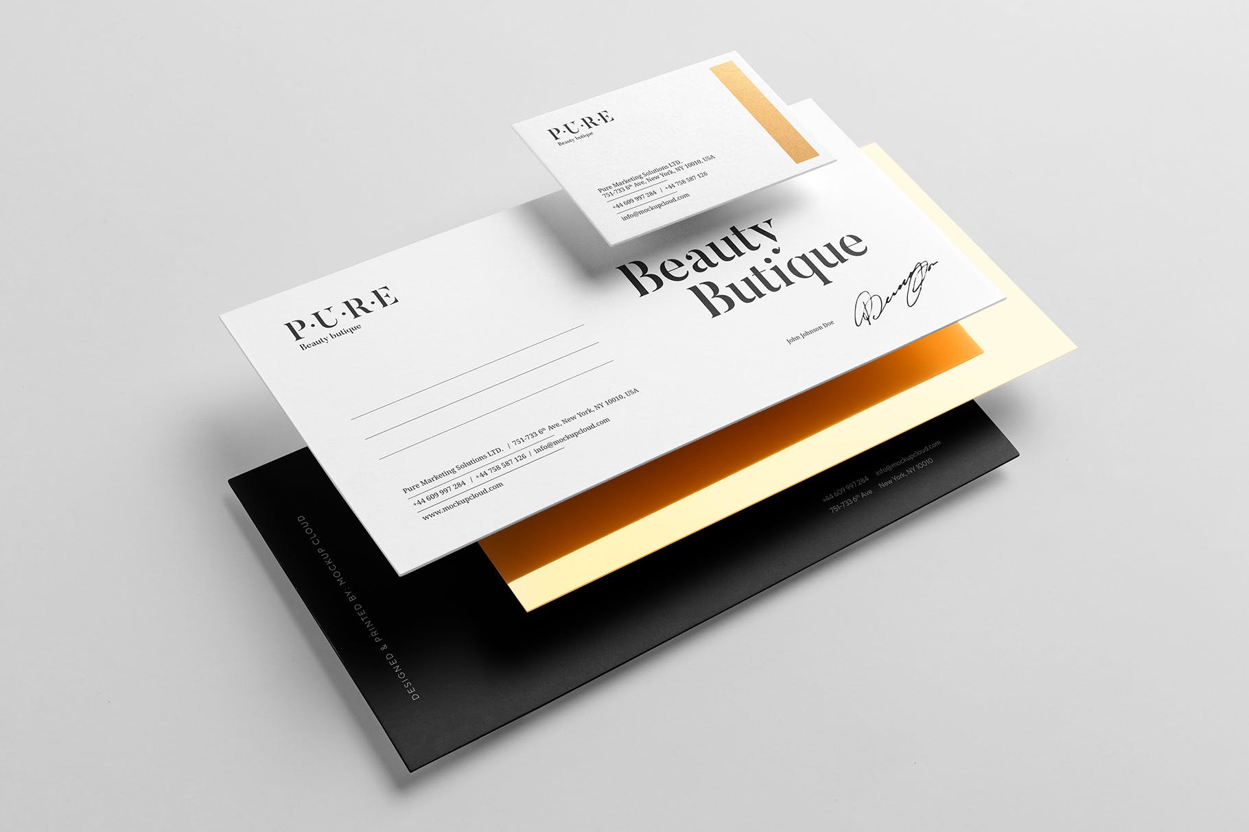 品牌VI视觉设计效果图素材库精选模板v2 Pure Branding Mockup Vol. 2插图(1)