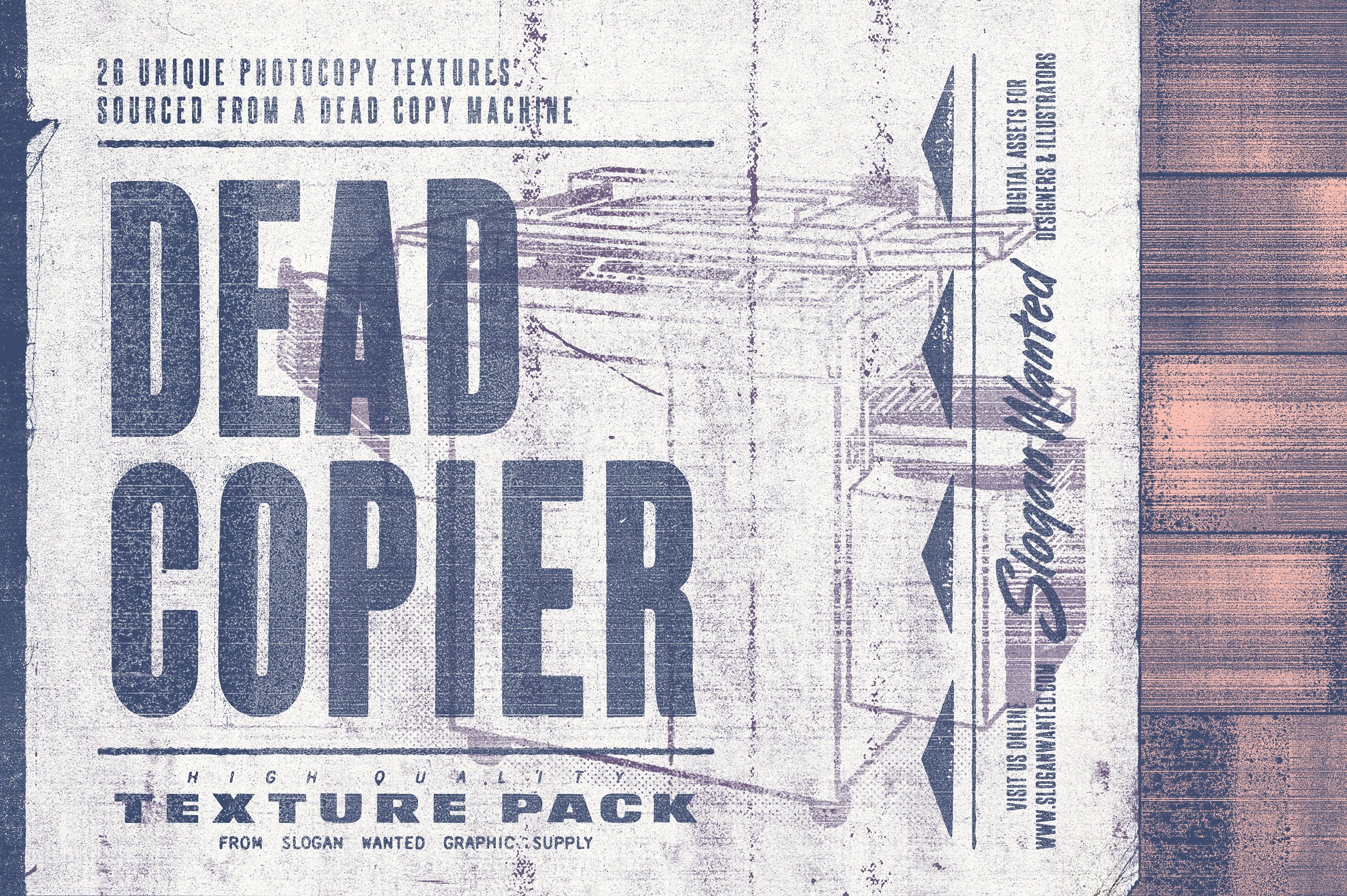复印机影印纹理素材包 Dead Copier Photocopy Texture Pack插图
