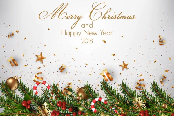 现代圣诞节&amp;新年贺卡设计模板 Modern Merry Christmas and Happy New Year Cards