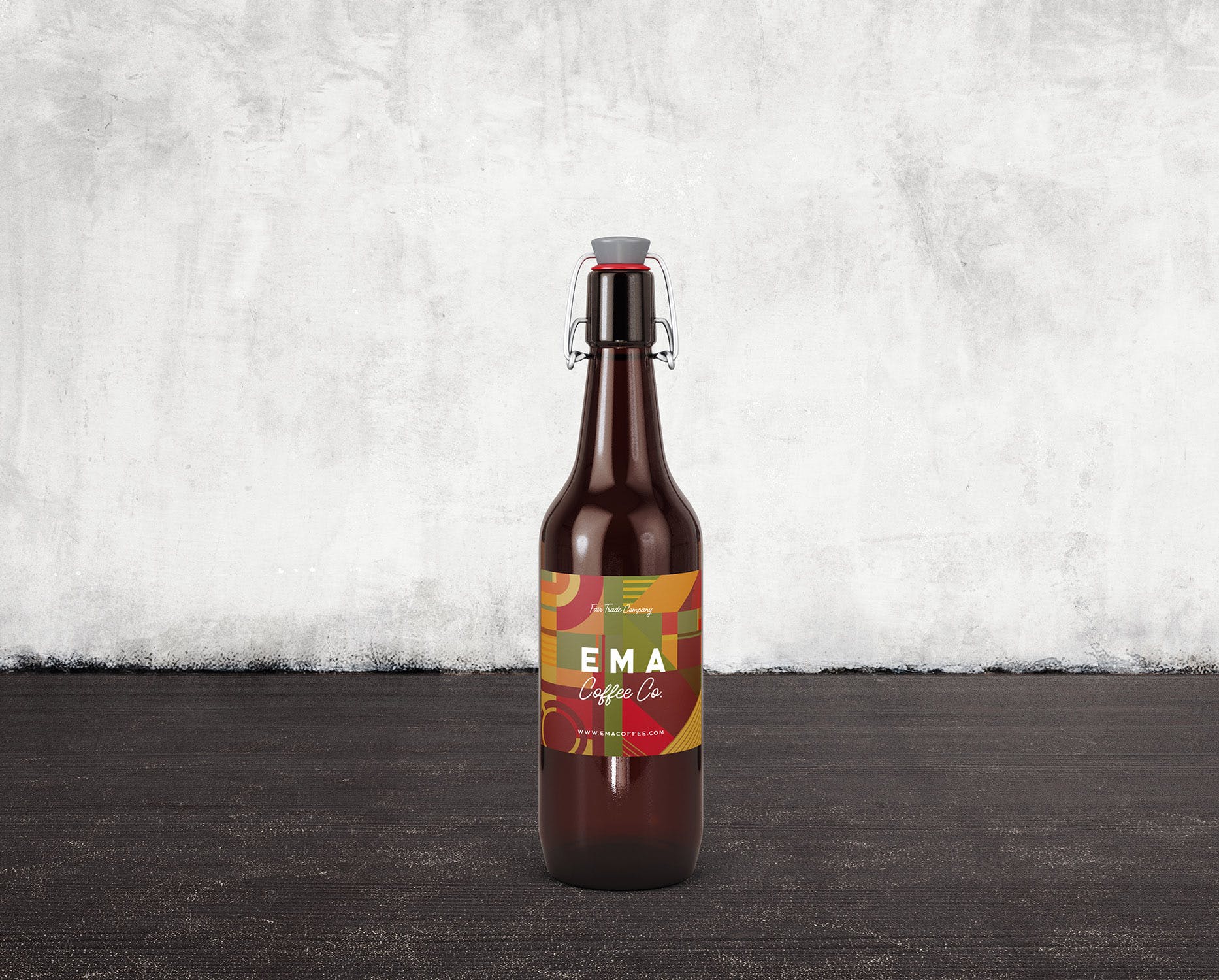 6个啤酒/咖啡/牛奶瓶外观设计素材库精选v2 6 Beer Coffee Milk Bottles Mockups 2插图(5)