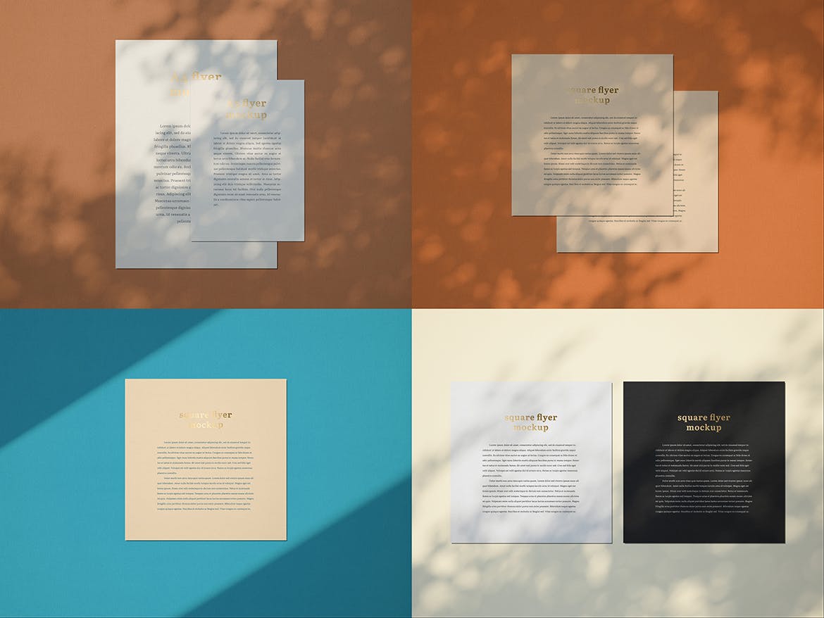 品牌VI设计系统办公用品印刷品套件样机 Stationary Mockup — Set 1插图(4)