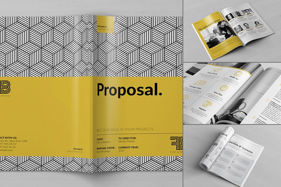 20款创意画册企业文宣手册模板 Big Bundle – 20 Creative Brochures插图(6)