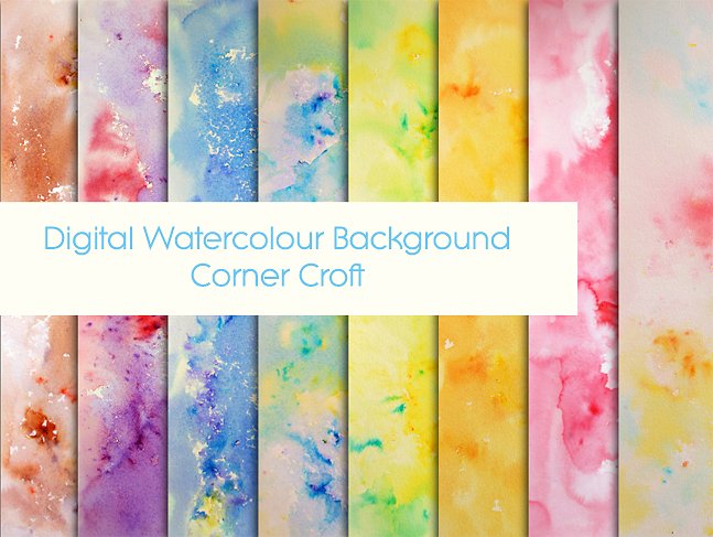 水彩油墨飞溅肌理素材 Watercolor Paint Splatter Pattern插图