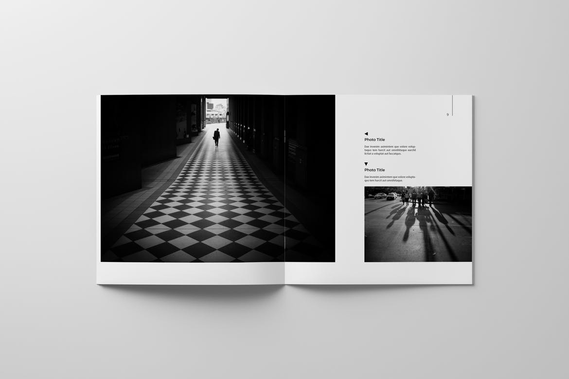 高端冷摄影师画册/产品目录设计模板 PSD – Photo Album Template插图(6)