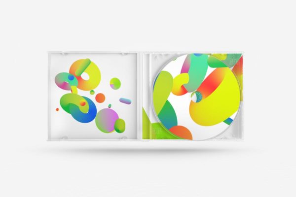 复古设计风格CD专辑封面样机 Vintage Album Covers Mockups