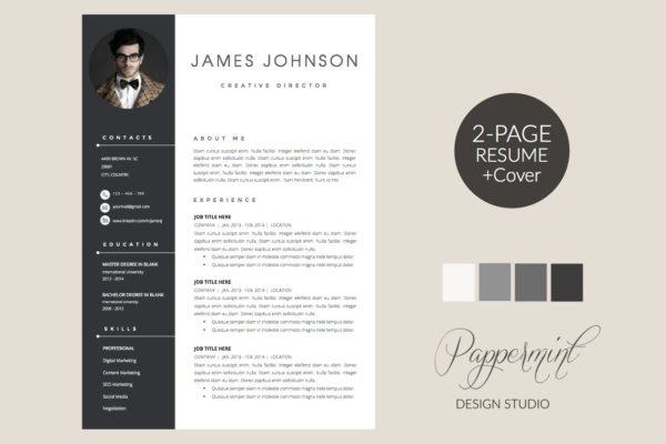 经典实用个人简历模板合集 Resume Template + Cover Letter WORD