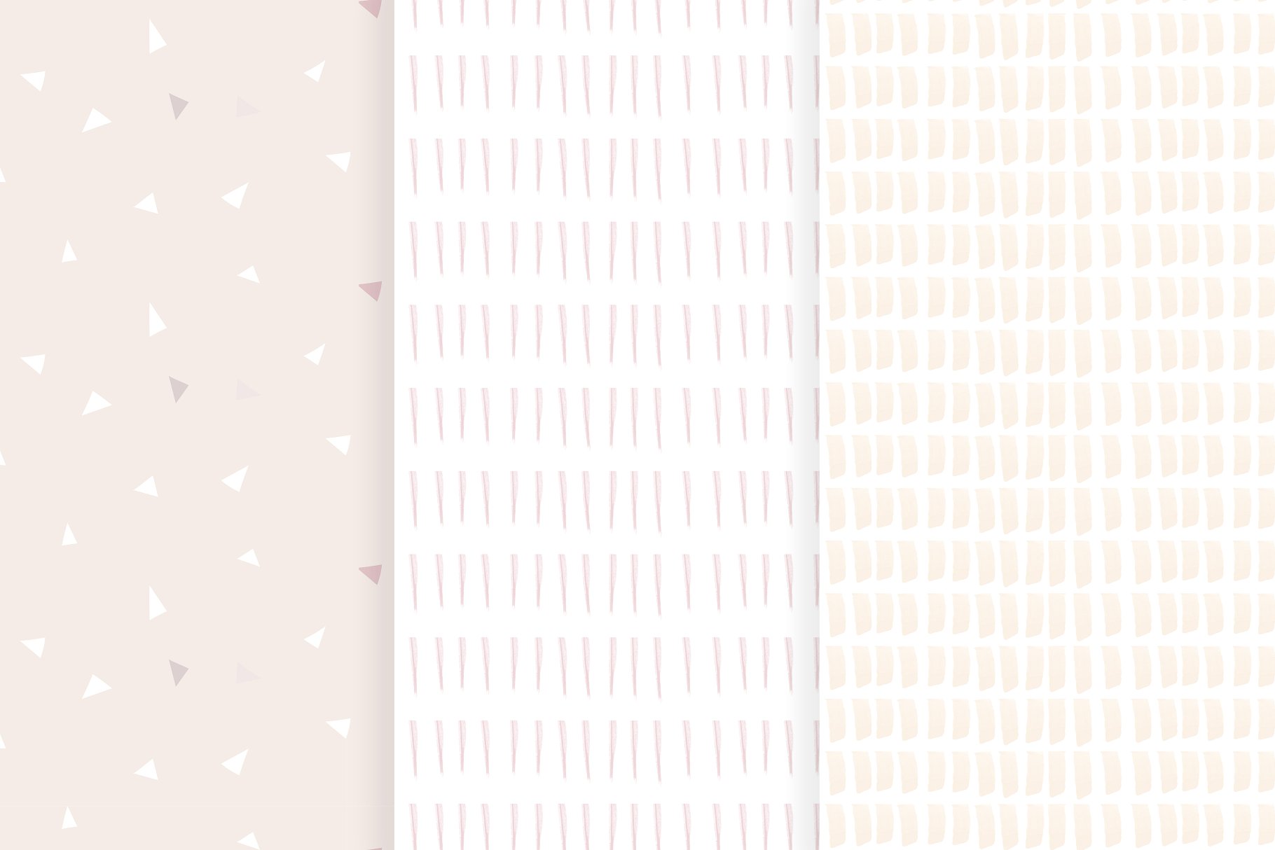 可爱手绘图案花样背景素材 Seamless hand-drawn patterns插图(2)