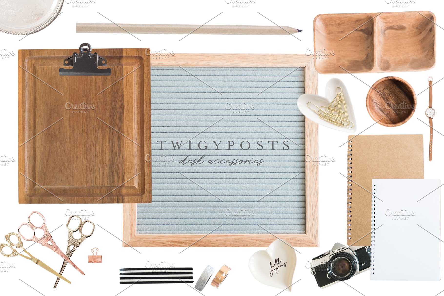 文具主题可编辑场景模板 Movable Scenes | Stationery Mockups插图(15)