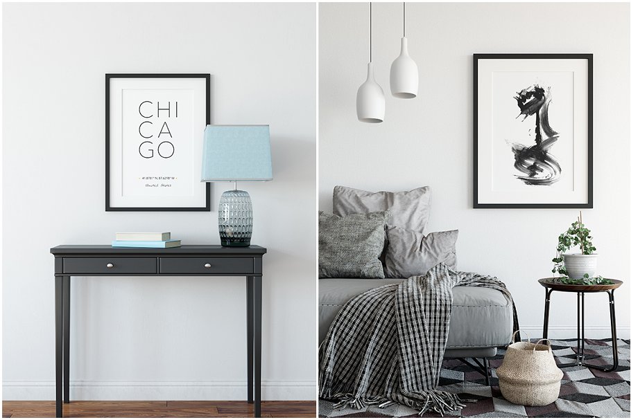 超级现代相框样机组合 Interior Frame Mockup Bundle Vol 3 [2.65GB]插图(7)