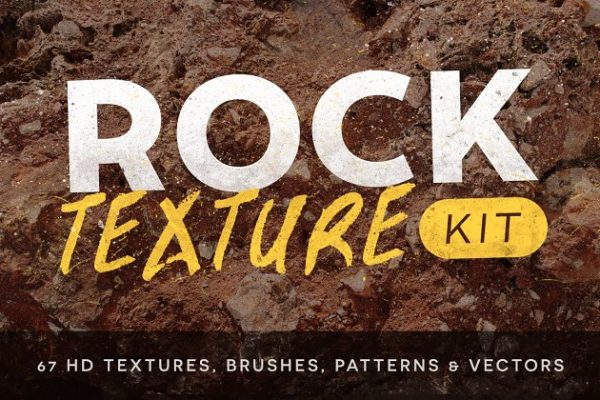 67款真实逼真石头纹理&amp;笔刷 Rock Texture Kit – Seamless Textures