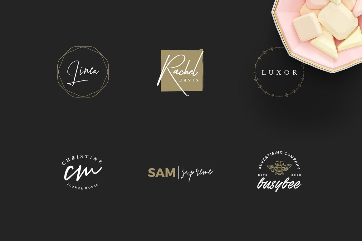 50款女性奢华品牌Logo模板 50 Feminine Luxury Logos插图(5)