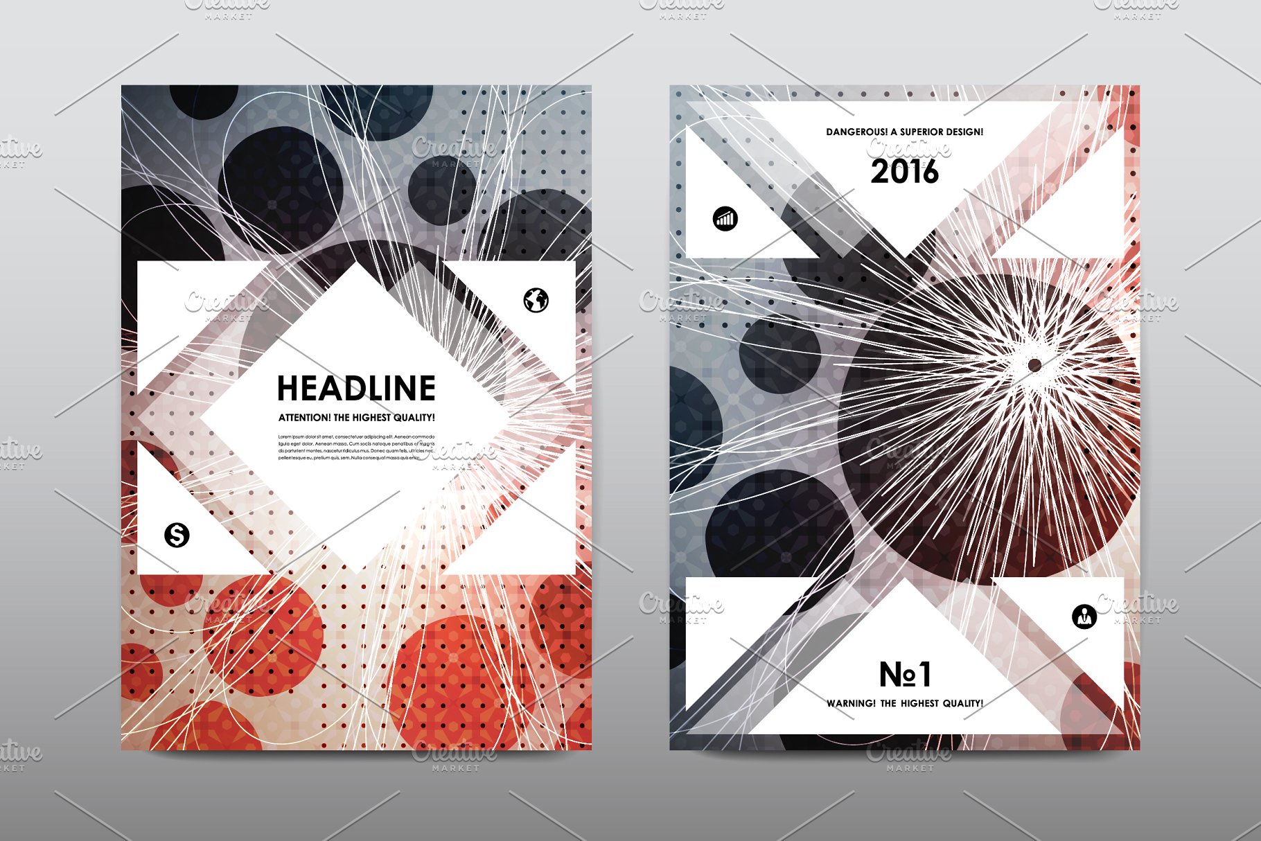 50+企业画册模板合集 50+ Business Brochures Bundle插图(42)