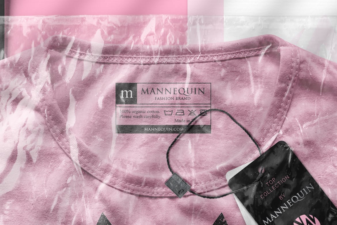 品牌T恤Logo设计效果图预览样机素材库精选 Packaged T-Shirt Scene Mockup插图(4)