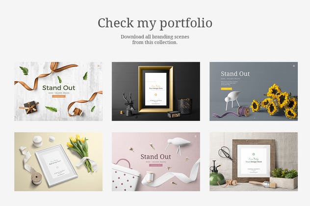 经典样机模板v5-简约画框相框样机 Simple Homes Mockup Vol. 5插图(8)