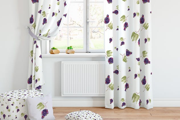 手绘水彩水果插图纹理套装 Watercolor Fruit Patterns插图(7)