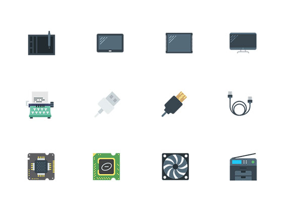 120 枚科技元素图标素材之家精选sketch素材