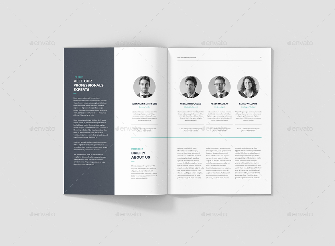 企业公司极简主义风格简介宣传册3合1插图(5)