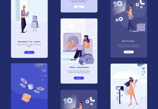 素材库下午茶：35个独特的矢量插画素材库精选合集