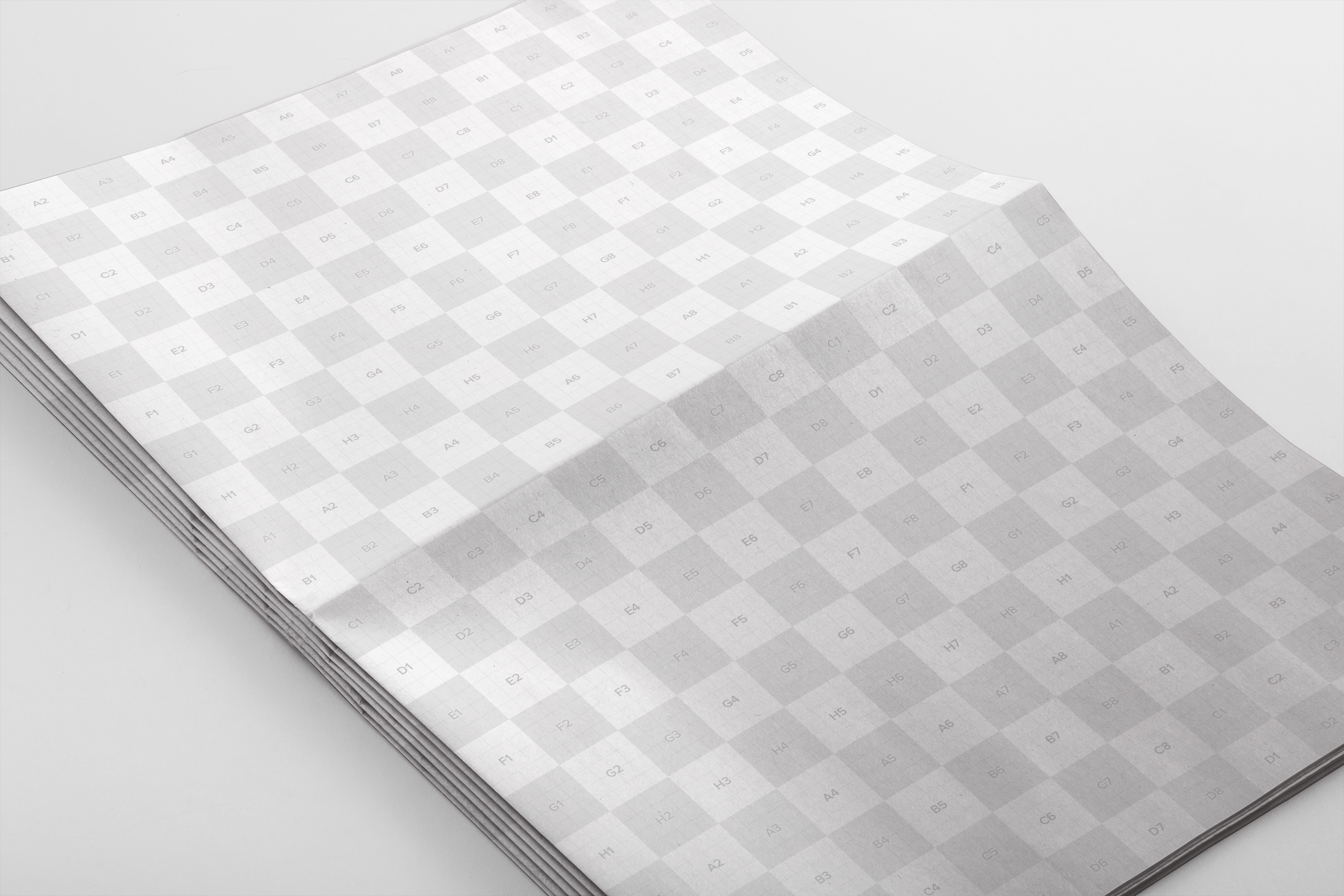 报纸排版印刷平铺效果图PSD样机03 Newspaper PSD Mockup 03插图(1)