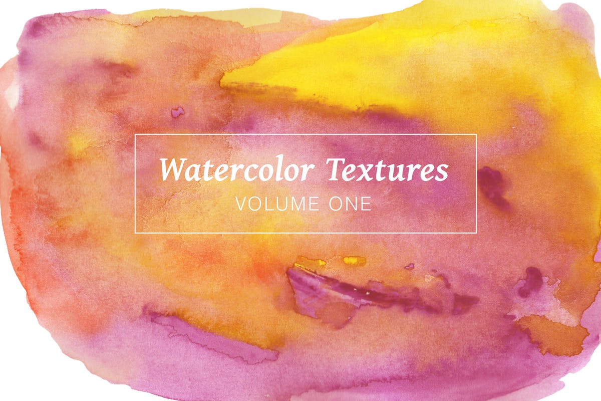 绚丽多彩水彩颜料肌理纹理背景套装 Multicolored Watercolor Pack插图