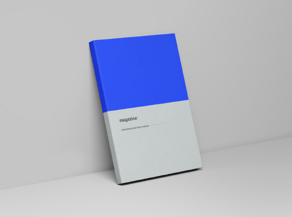 杂志封面设计立体效果图样机模板 Smart Magazine Cover Mockup