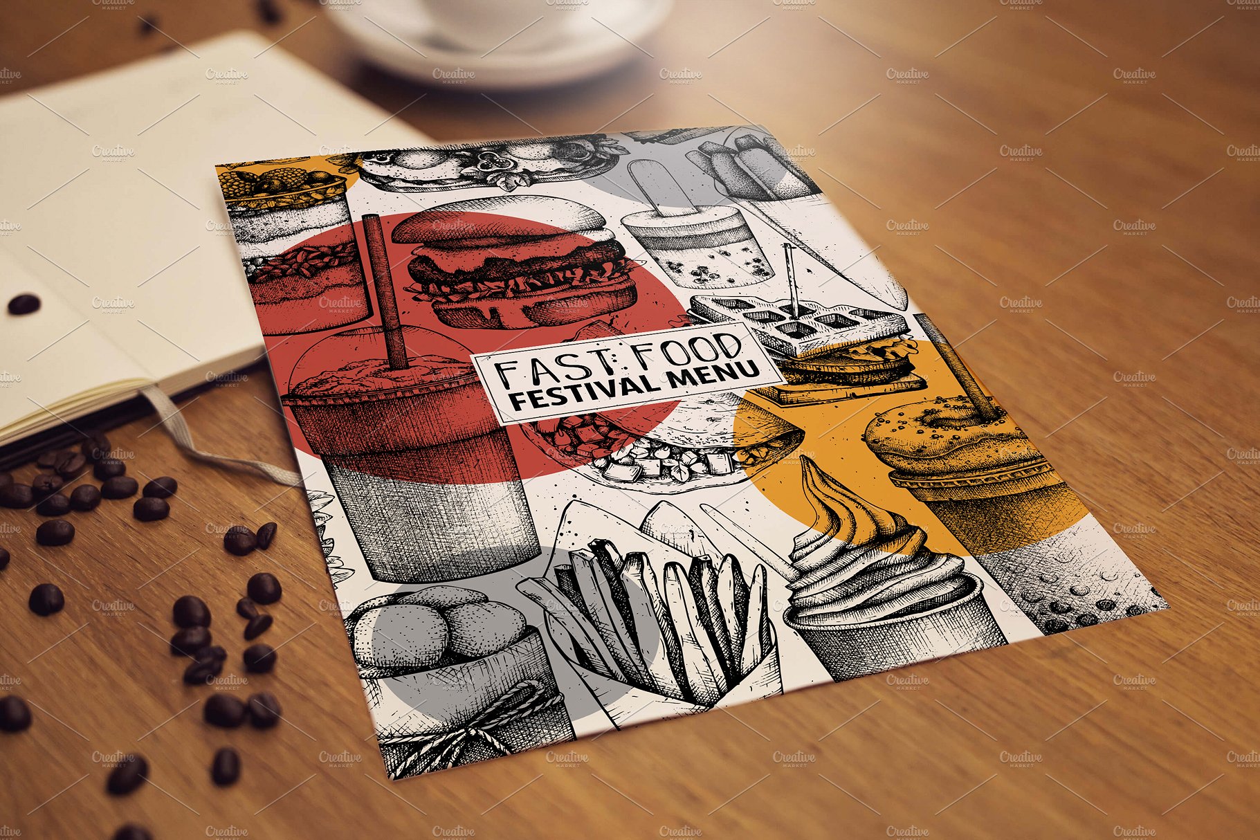 快餐食品矢量图形 Vector Fast Food Collection插图(7)