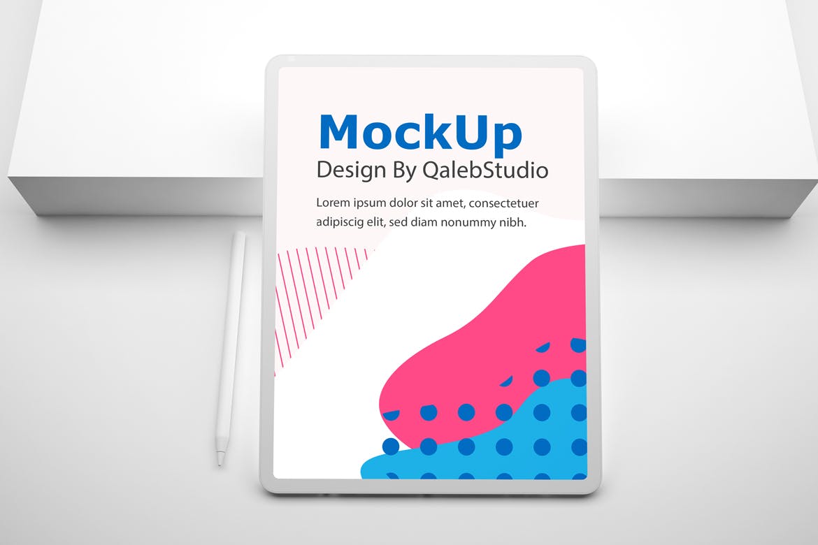 简约风格背景iPad Pro平板电脑素材库精选样机模板v2 Clean iPad Pro V.2 Mockup插图(5)