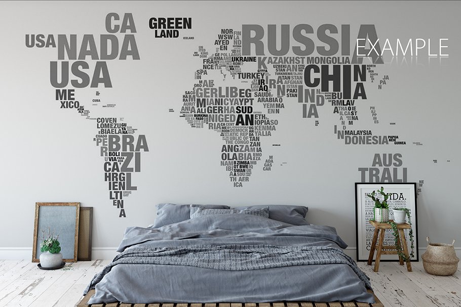 家居室内墙纸&相框画框样机模板 Interior Wall & Frames Mockup – 4插图(16)