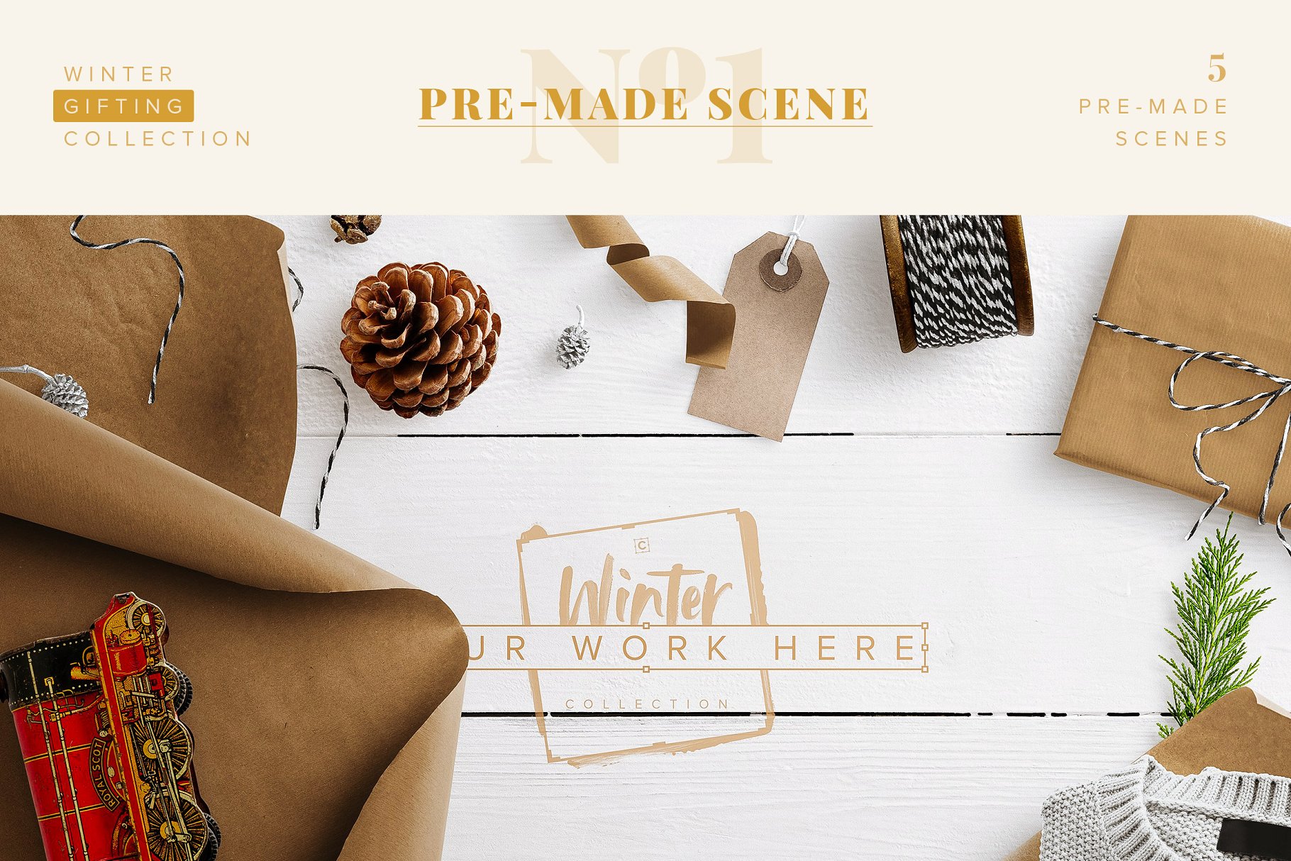 冬日节日礼品主题设计物料素材合集[3.15G] Winter Gifting Collection – CS插图(2)