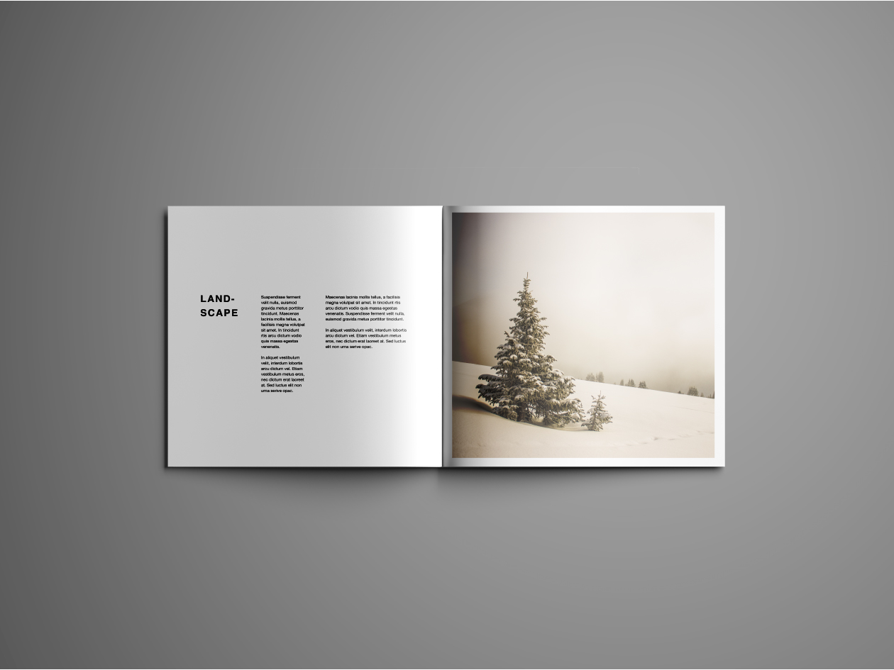 方形宣传册内页印刷效果图样机PSD模板 Square Brochure Mockup PSD插图(6)