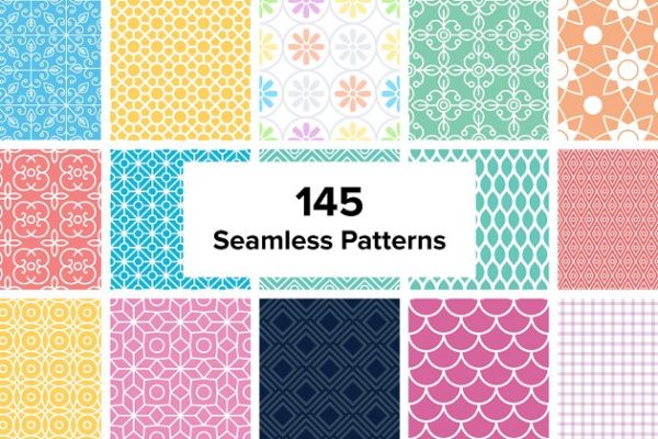 145款重复图形无缝纹理合集 145 Seamless Simple Patterns